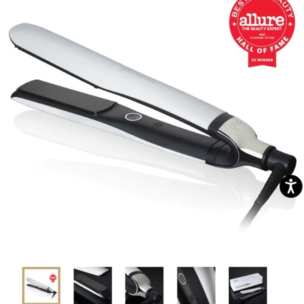 NWT White 1” GHD Platinum+ hair straightener